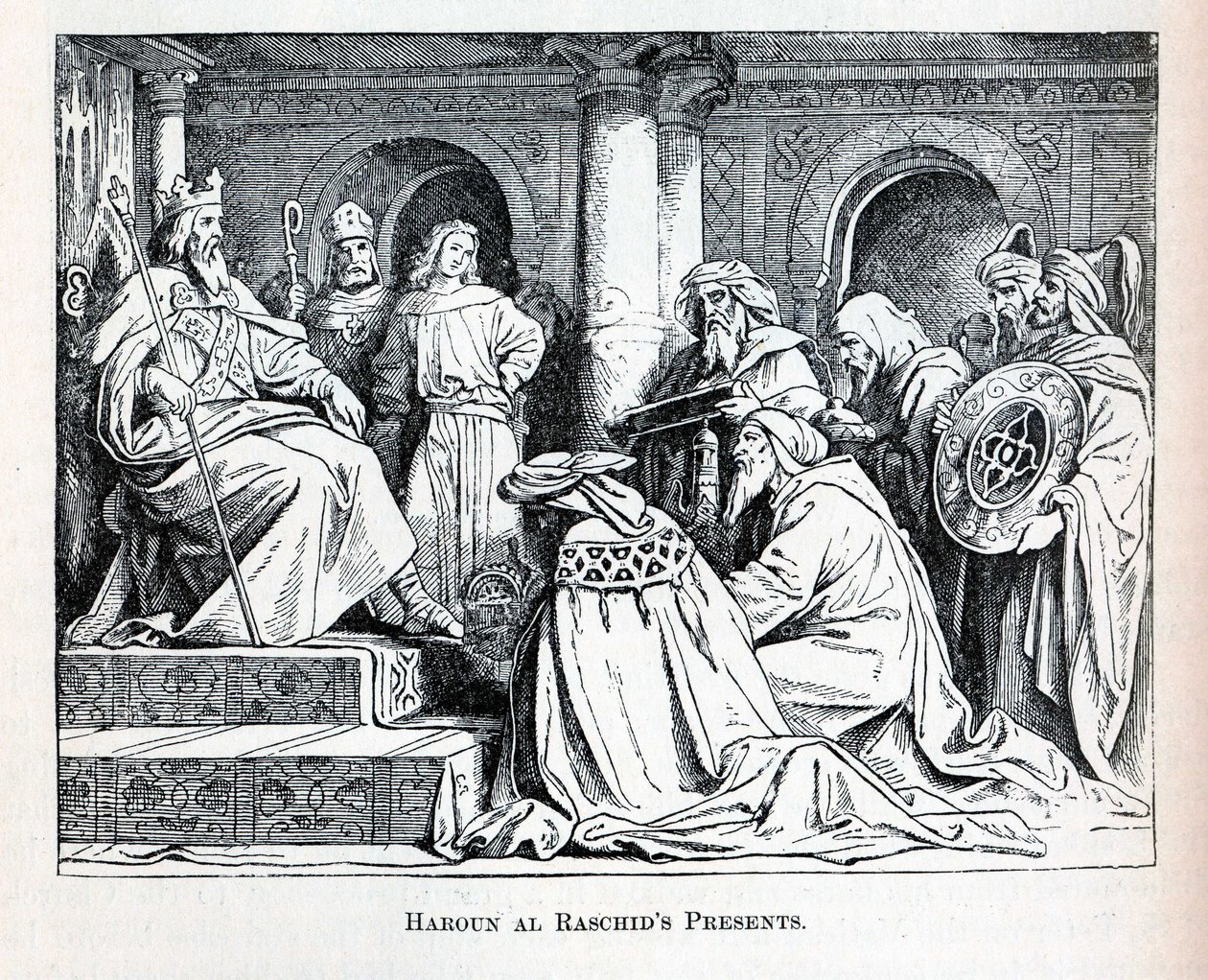 Haroun al Raschids presenterar, 1882 av Unbekannt