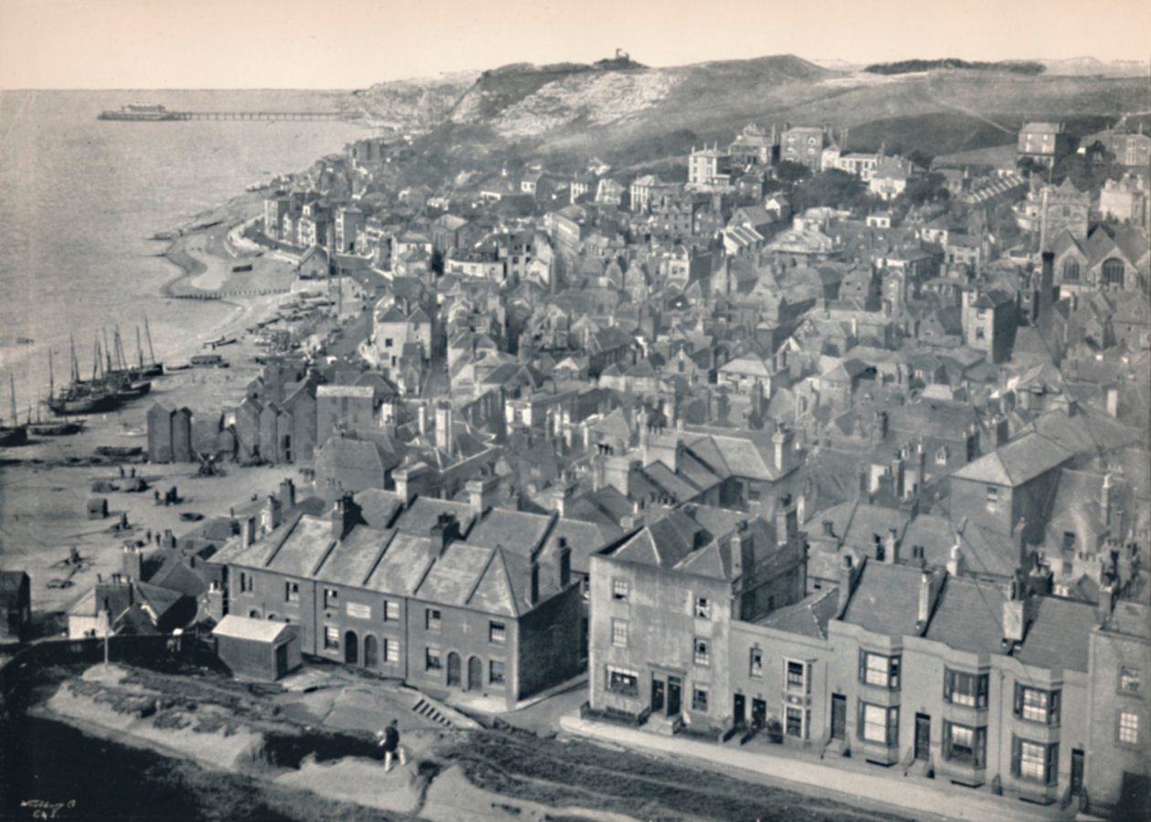 Hastings - Från East Hill, 1895 av Unbekannt