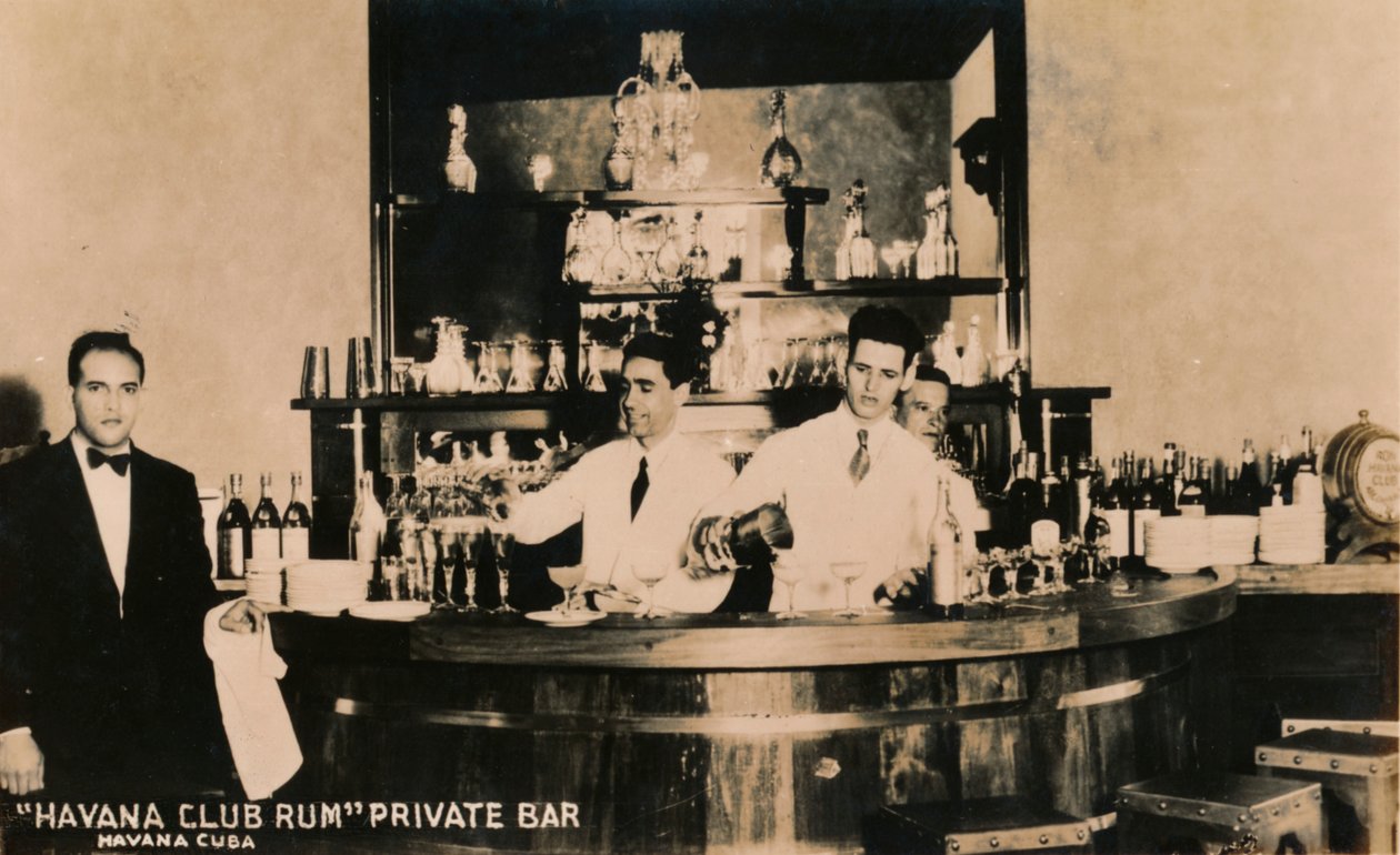 Havana Club Rum, Privat bar, Havanna, Kuba, c1900-talet av Unbekannt