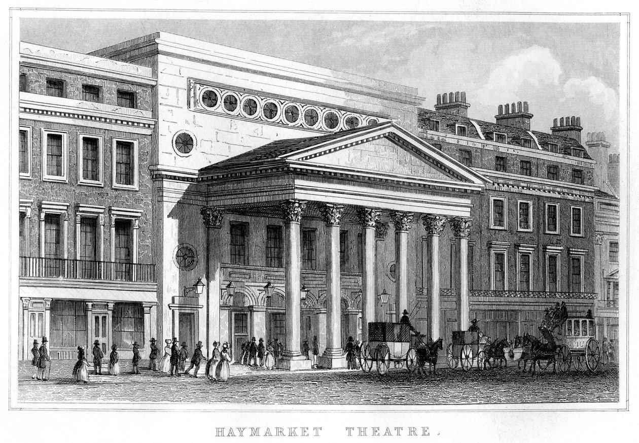 Haymarket Theatre, Westminster, London, 1800-talet av Unbekannt