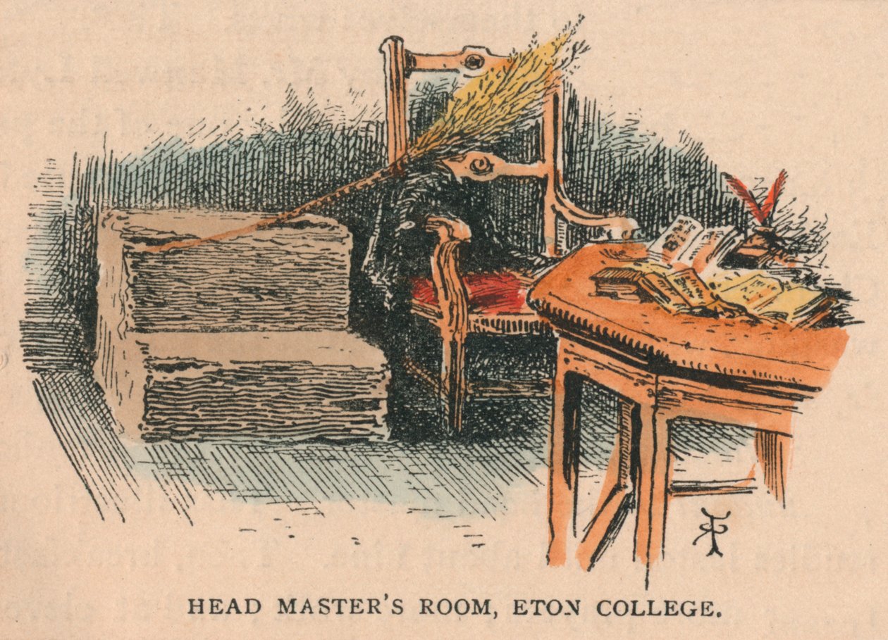 Head Masters Room, Eton College, 1800-talet. av Unbekannt
