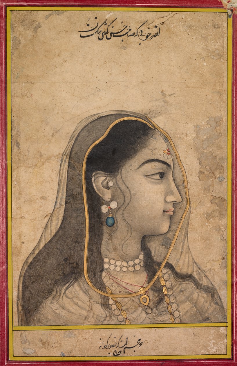 Head of a Beauty, c. 1750. av Unbekannt
