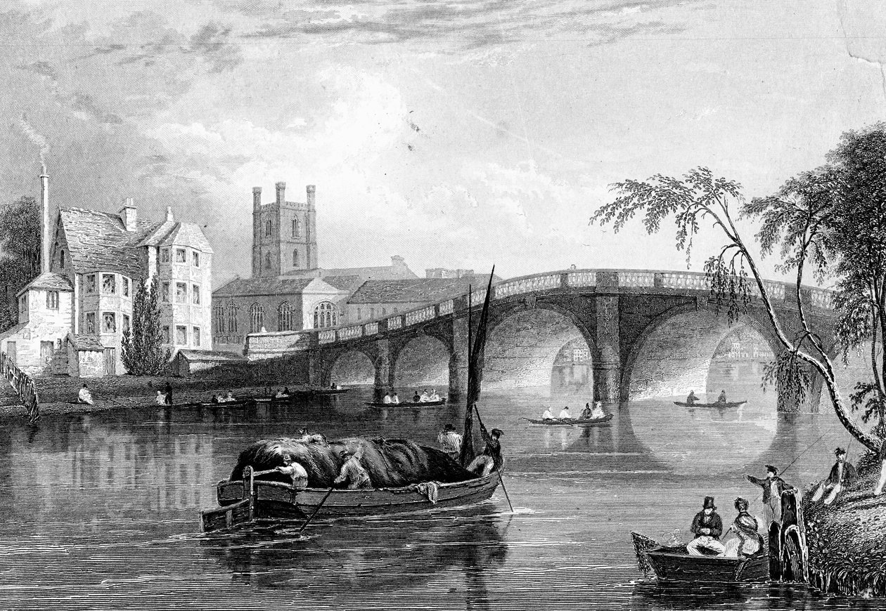 Henley Bridge, Henley-on-Thames, London, 1803 av Unbekannt
