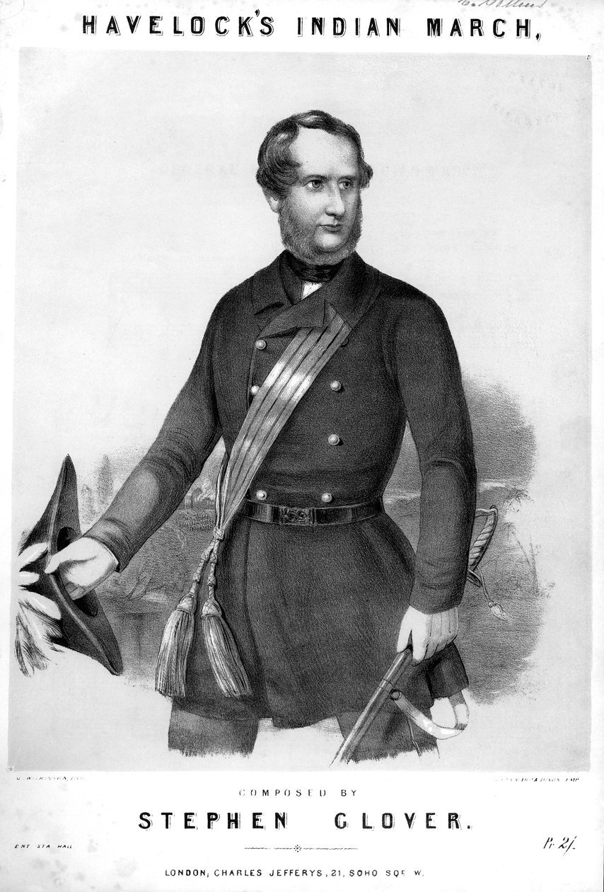 Henry Havelock, brittisk soldat, c1857 av Unbekannt