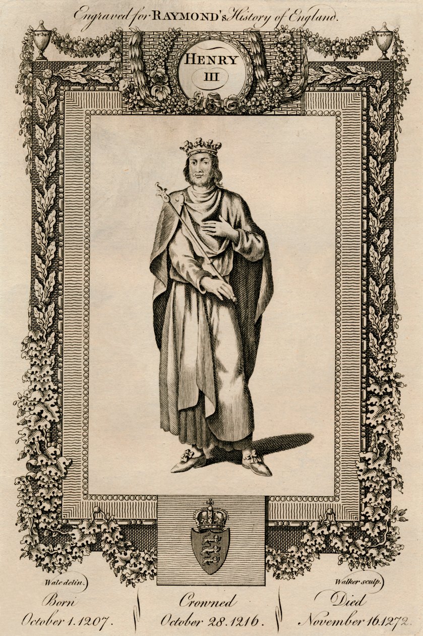 Henrik III, 1207-1272, c1787. av Unbekannt