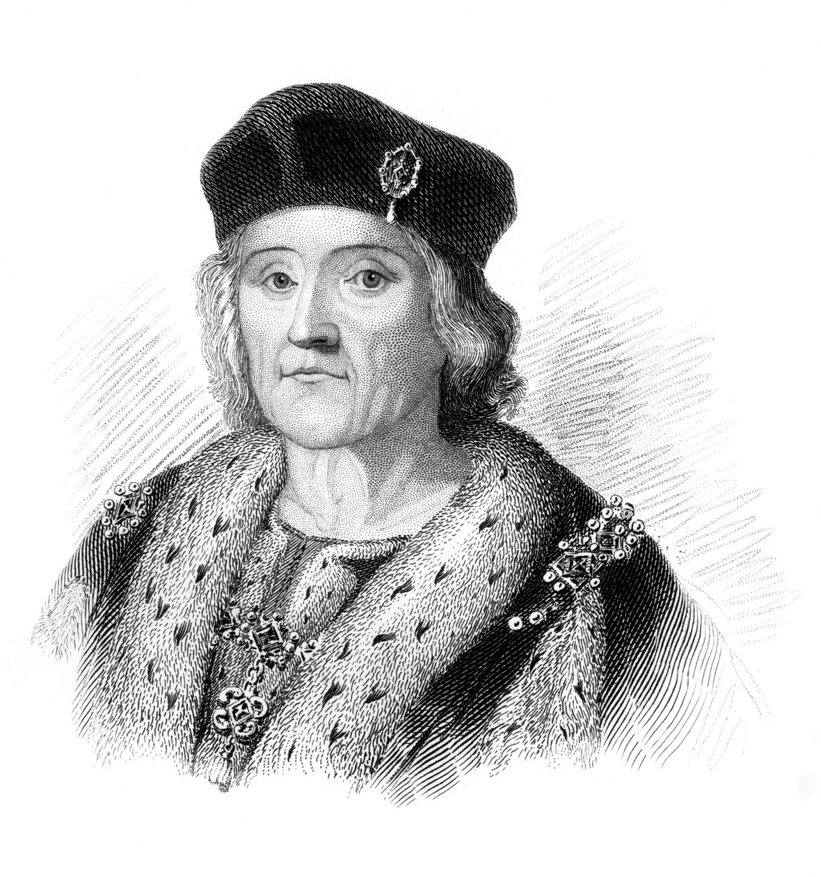 Henrik VII, kung av England, c1850 av Unbekannt