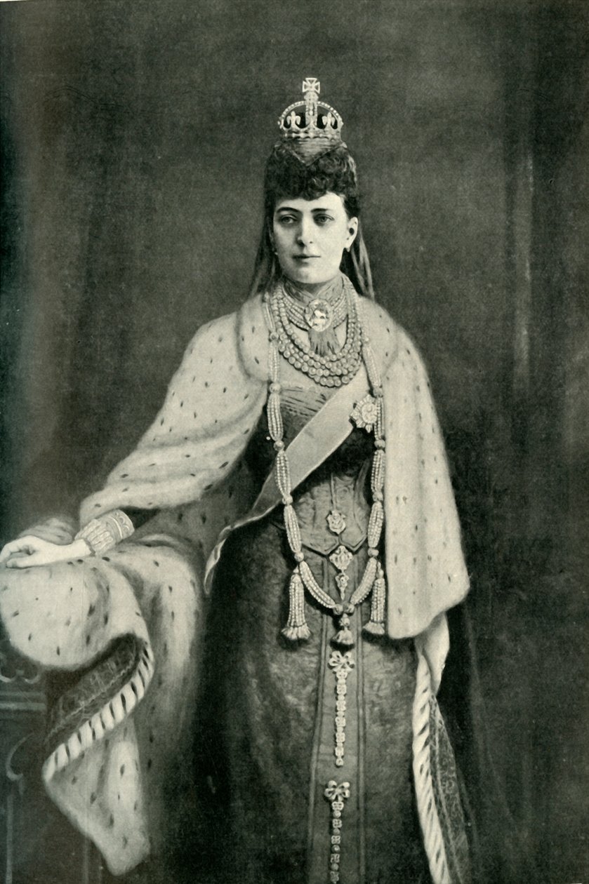 Hennes Majestät Drottning Alexandria, 1902. av Unbekannt