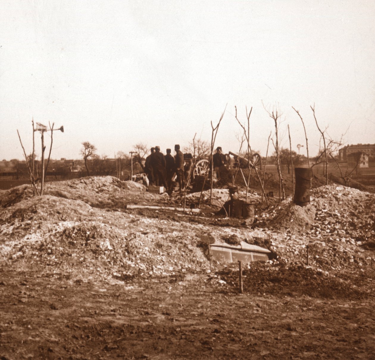 Dolt batteri, c1914-c1918 av Unbekannt