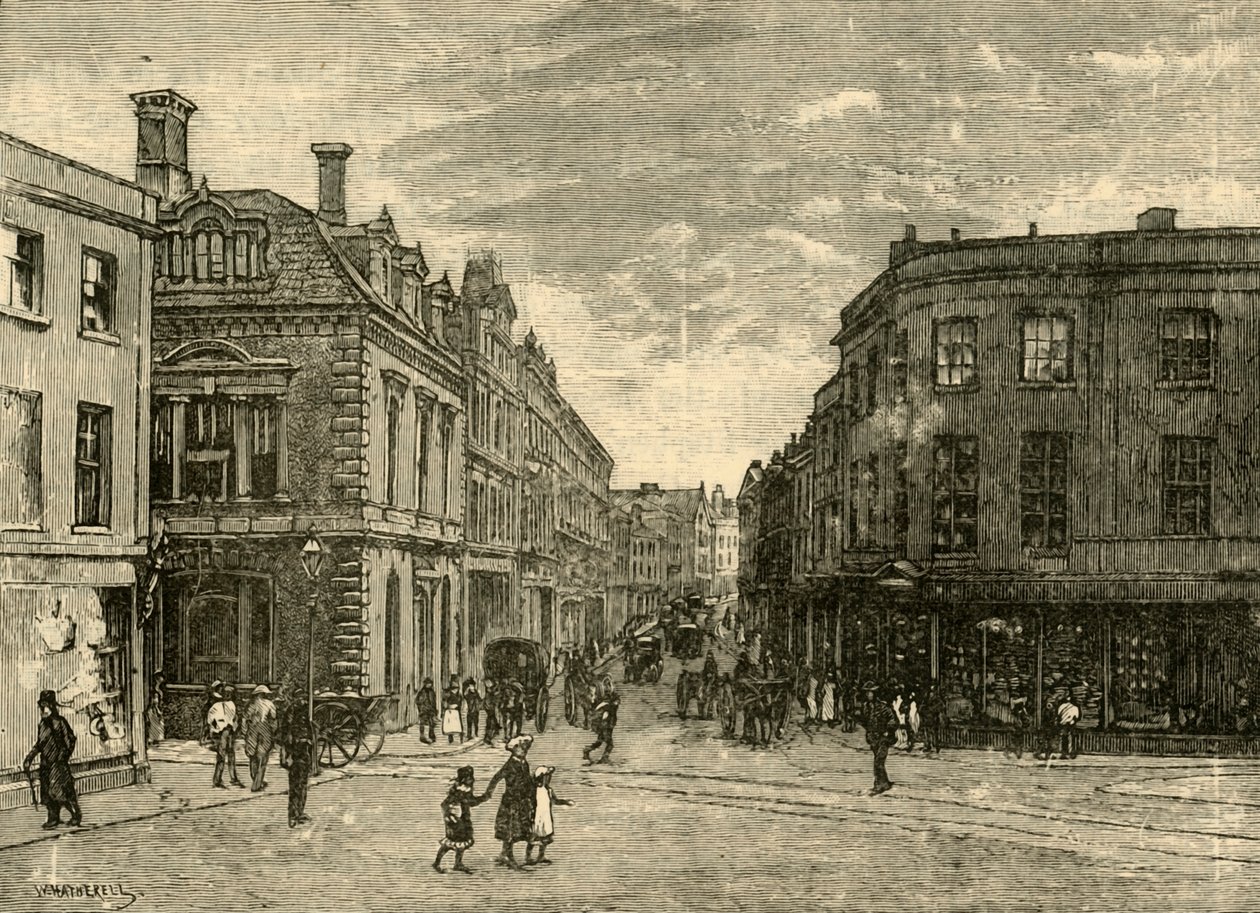 High Street, Newport, 1898. av Unbekannt