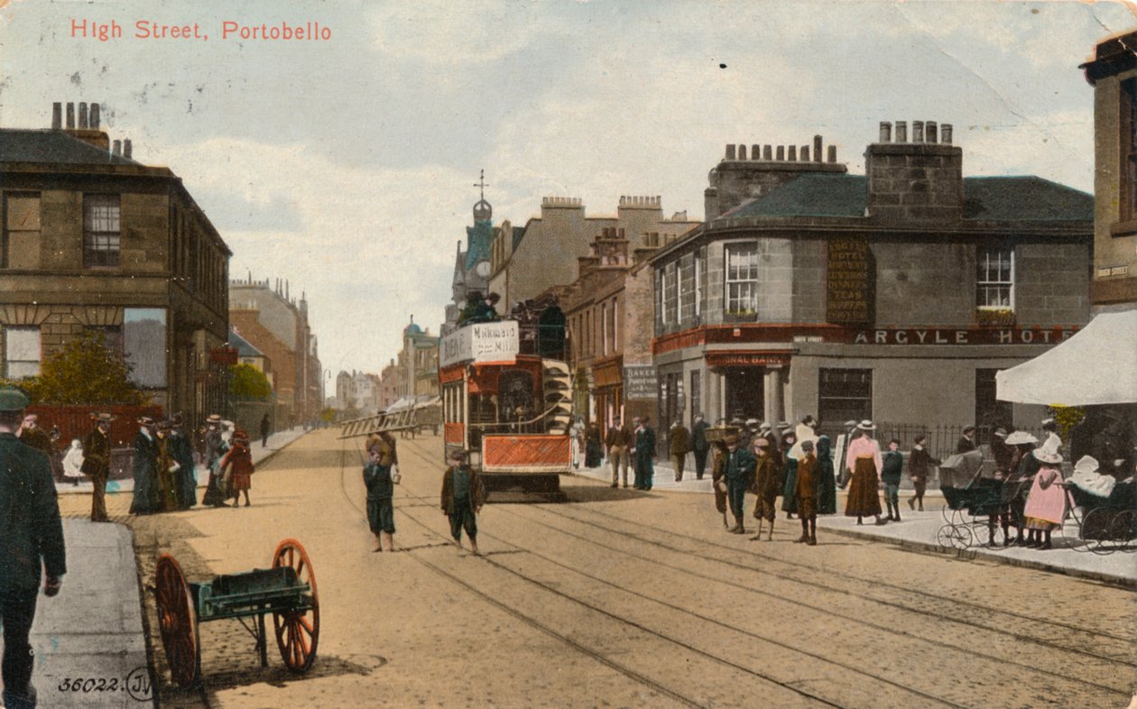 High Street, Portobello, 1913 av Unbekannt