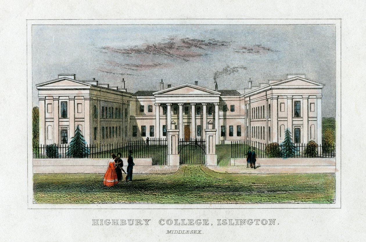 Highbury College, Islington, London, mitten av 1800-talet av Unbekannt
