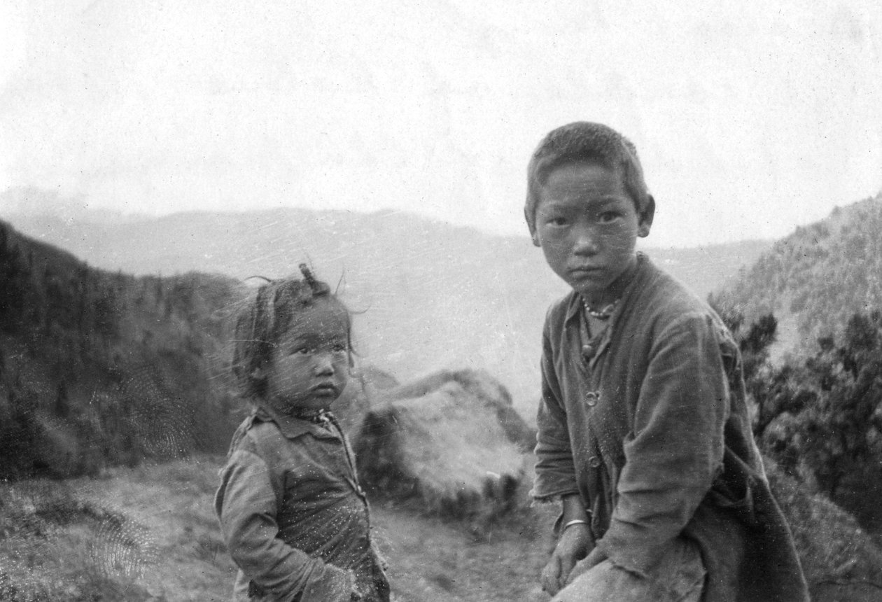 Hill stam barn, Chakrata, 1917 av Unbekannt