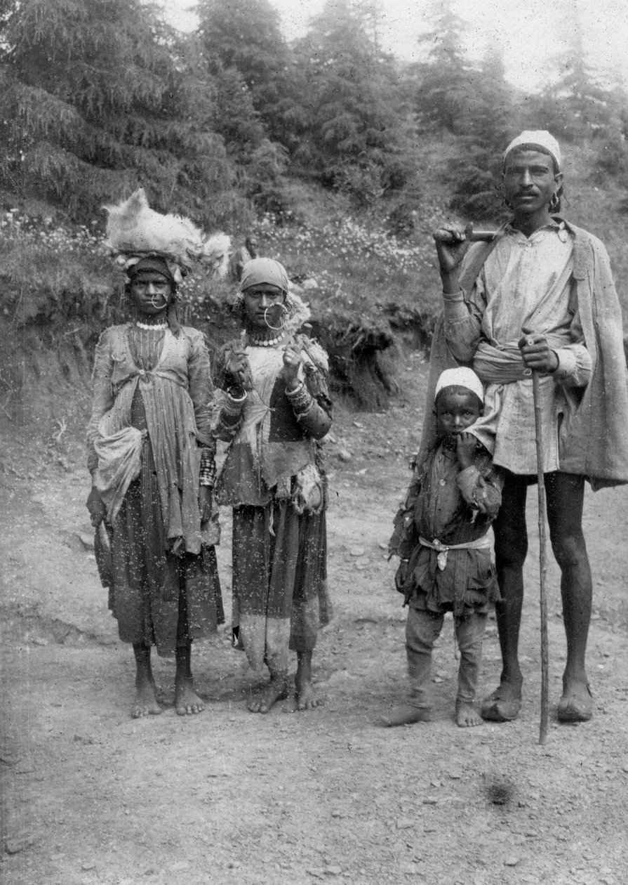 Hill stamfolk, Chakrata, 1917 av Unbekannt
