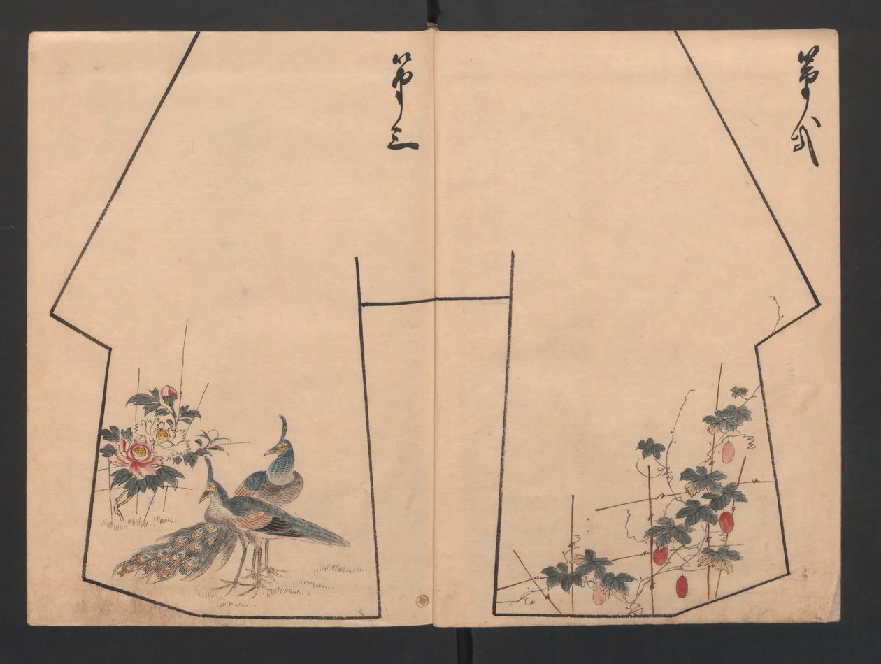 Hinagata cho modellbok, 1800-tal. av Unbekannt