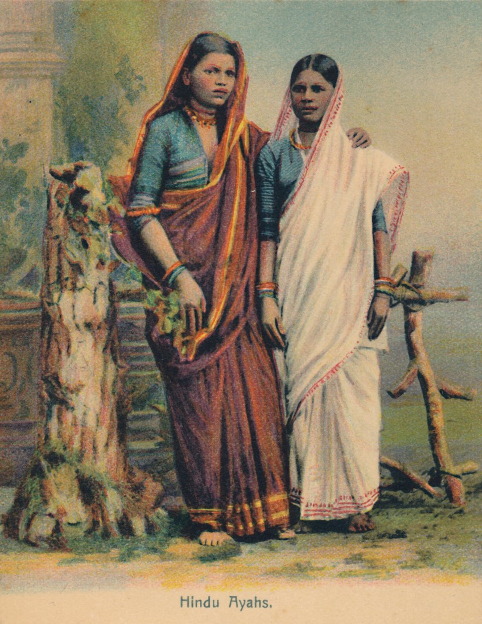 Hinduiska Ayahs, c1910. av Unbekannt