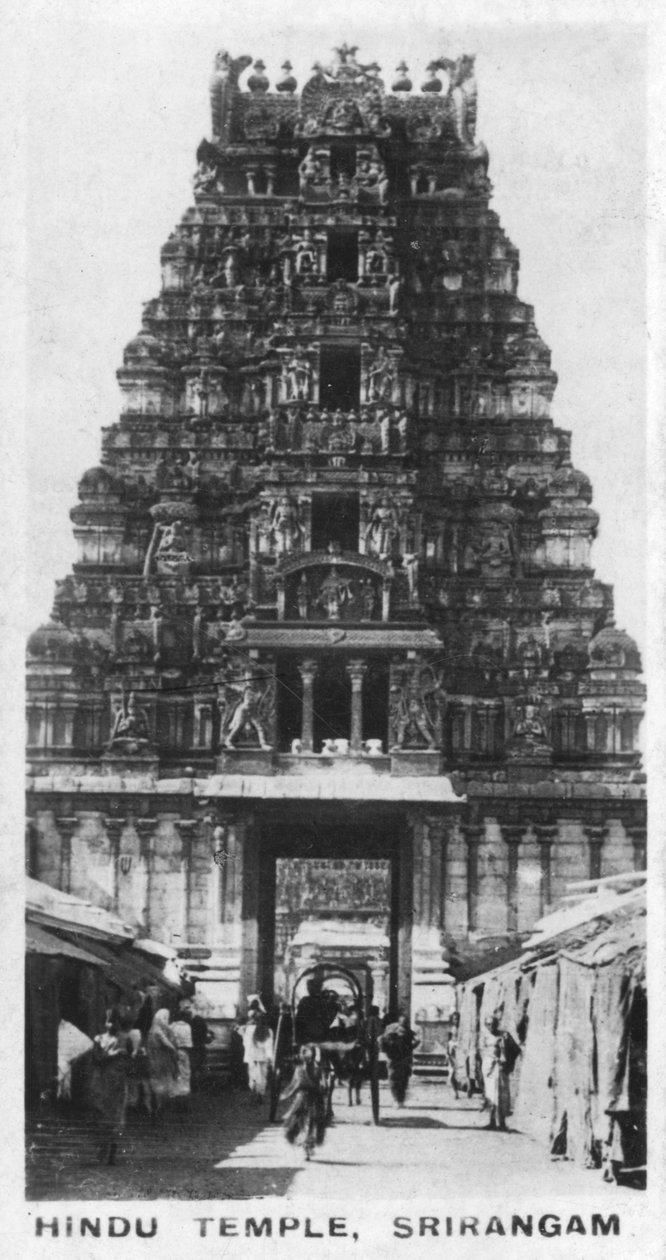 Hindu Temple, Srirangam, Indien, c1925 av Unbekannt