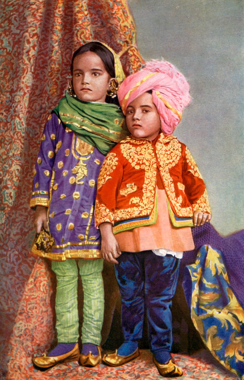 Hinduiska barn i norra Kashmir, Indien, 1922 av Unbekannt