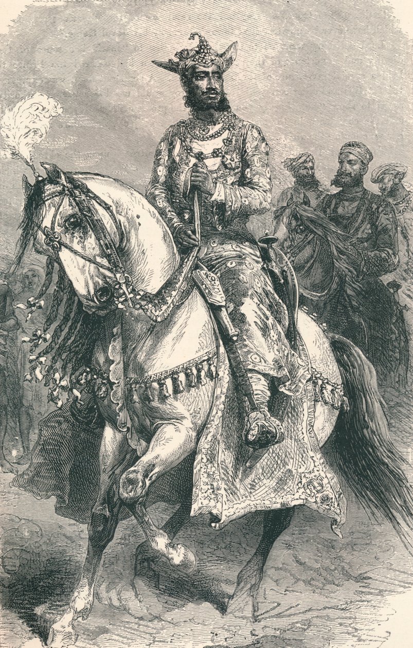 Hans Höghet Maharajah av Gwalior, 1896. av Unbekannt