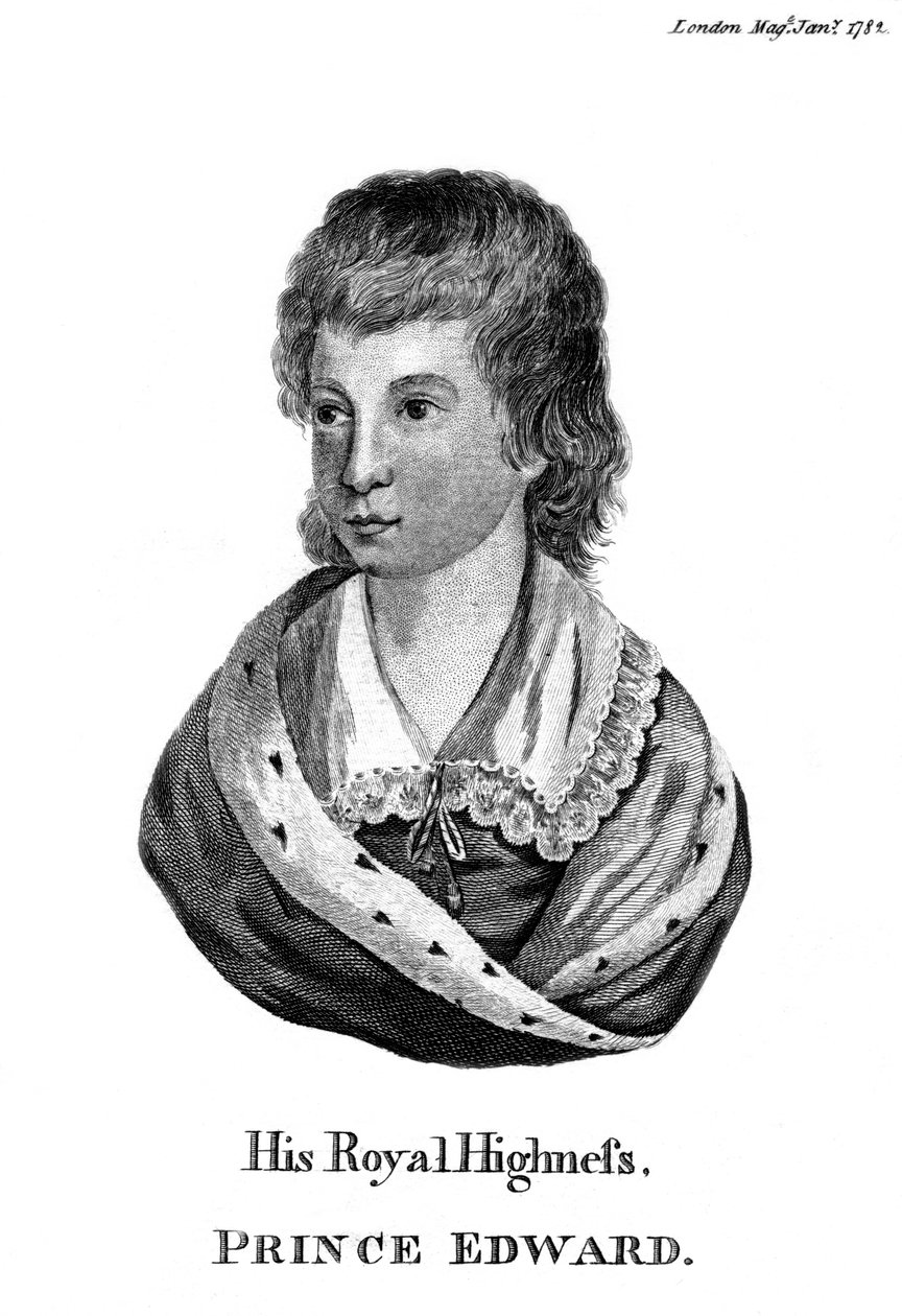 Hans kungliga höghet, prins Edward, 1782 av Unbekannt