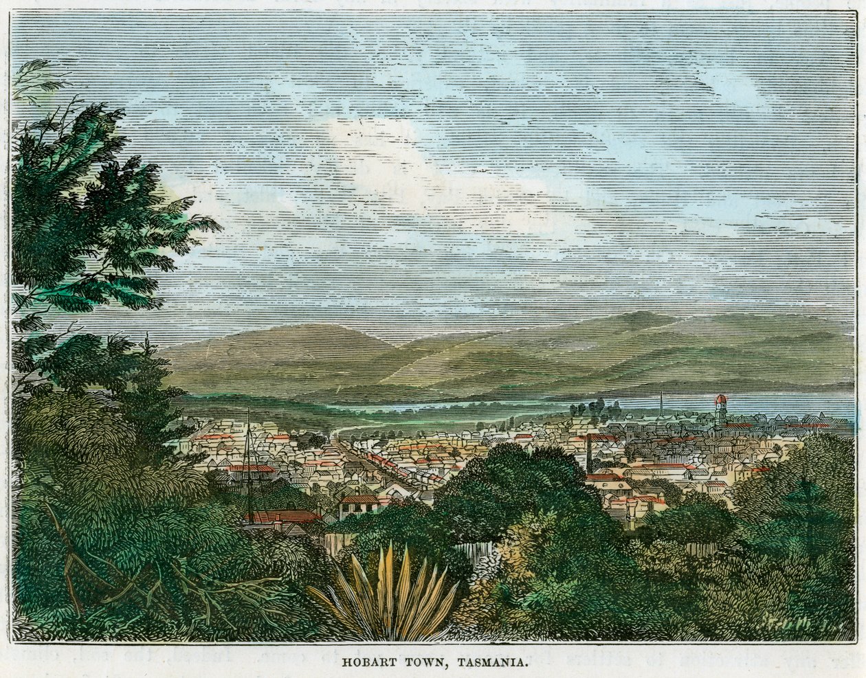 Hobart Town, Tasmanien, Australien, c1880 av Unbekannt