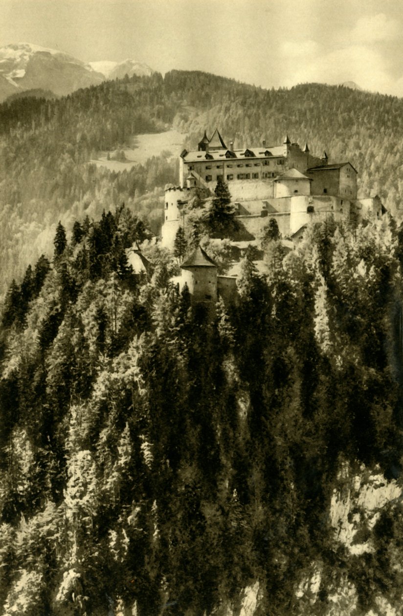 Hohenwerfen slott, Werfen, Österrike, c1935. av Unbekannt