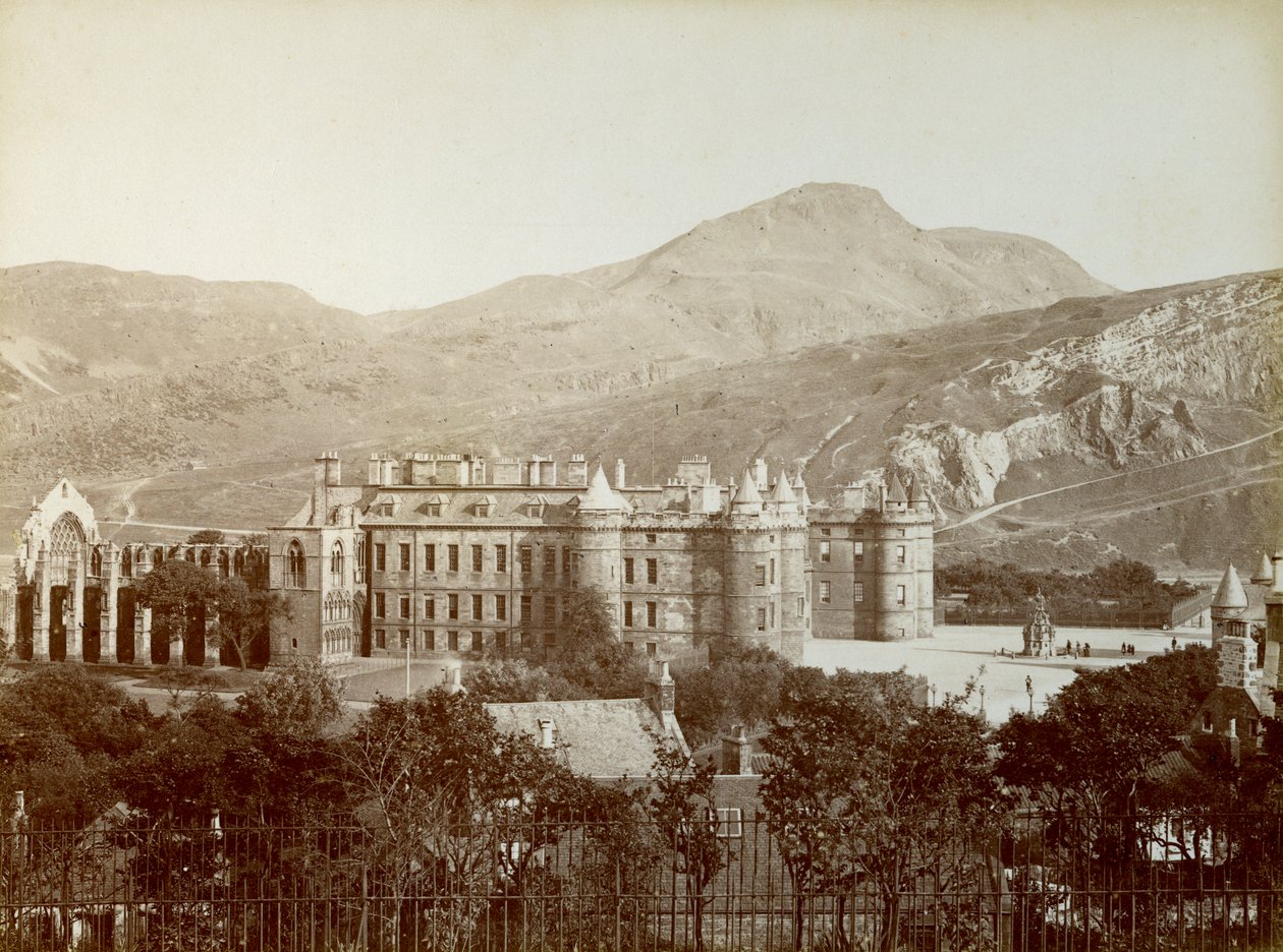 Holyrood Palace, Edinburgh, Skottland, 1887 av Unbekannt