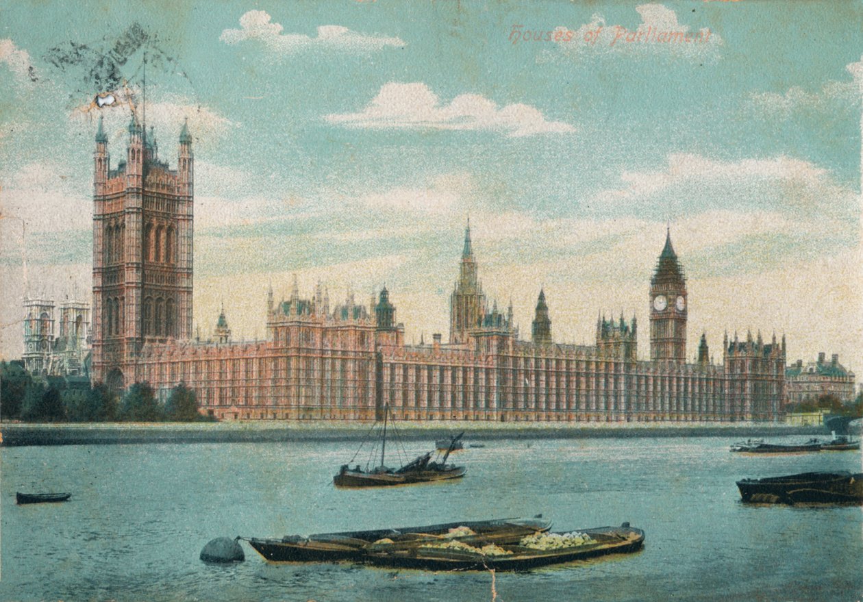 Houses of Parliament, 1906, c1900-1930 av Unbekannt