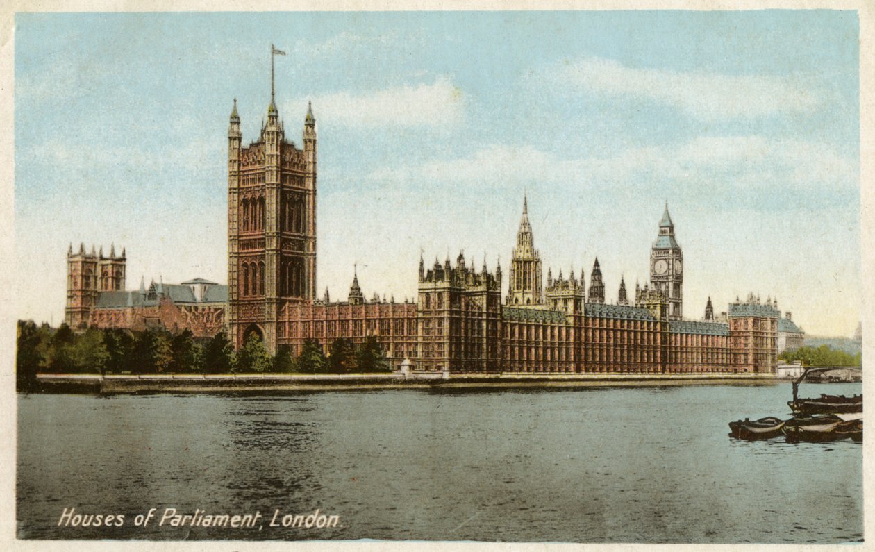 Houses of Parliament, Westminster, London, 1900-talet av Unbekannt