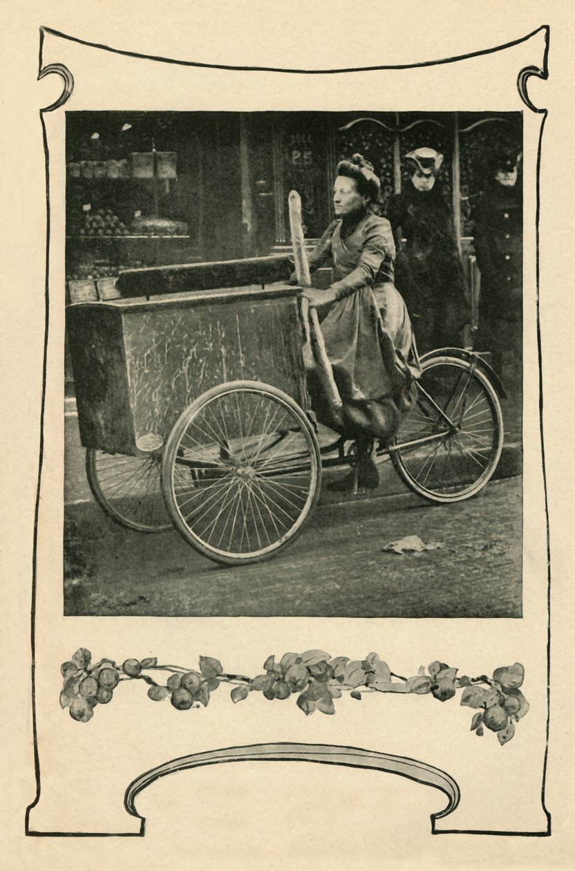 Hur bröd levereras i Paris, 1901. av Unbekannt