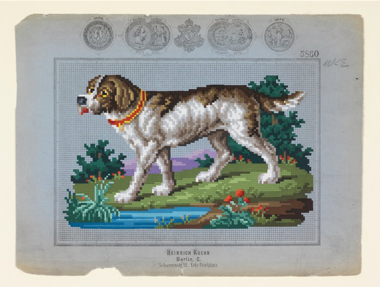 Jakthund, ca. 1879 av Unbekannt
