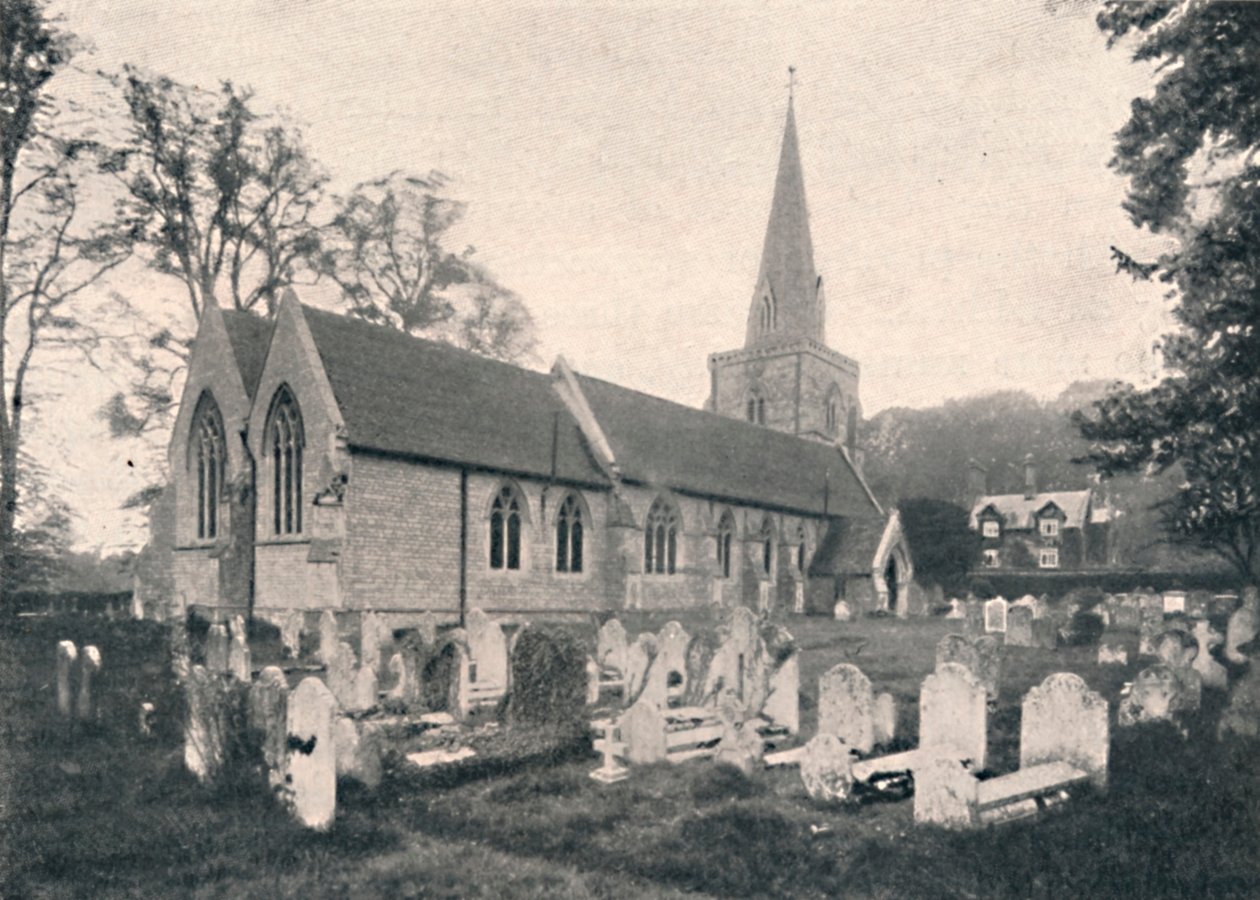 Hursley Church and Rectory, 1904 av Unbekannt