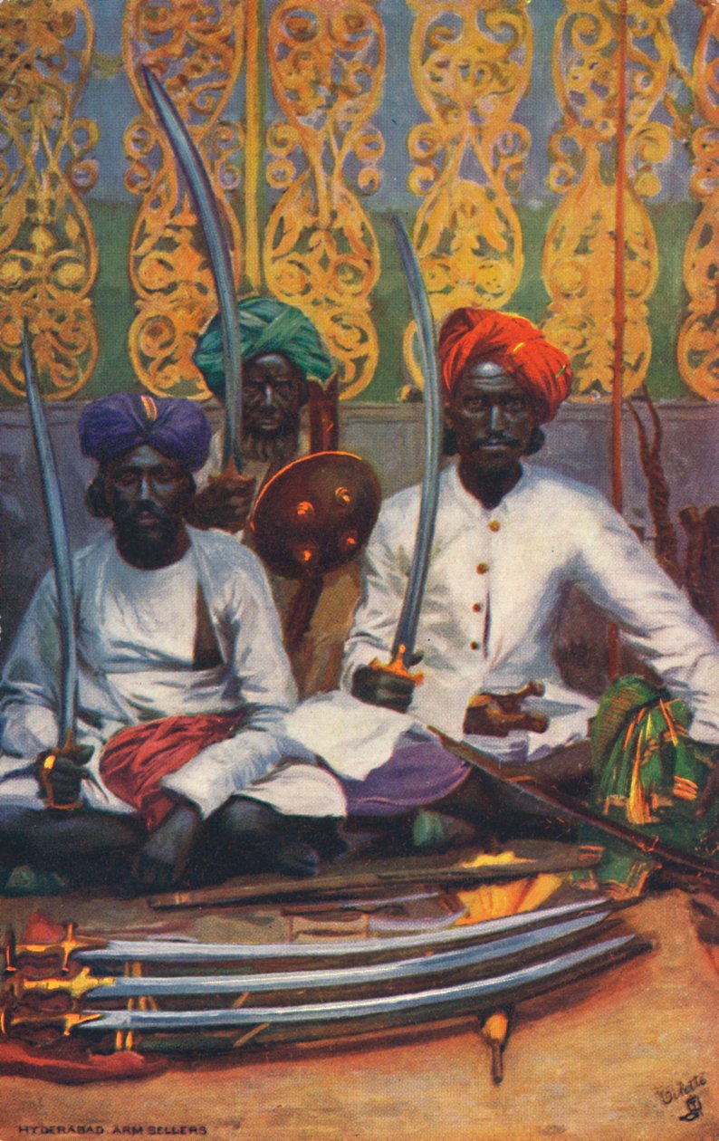 Hyderabad Arms Sellers, c1903. av Unbekannt