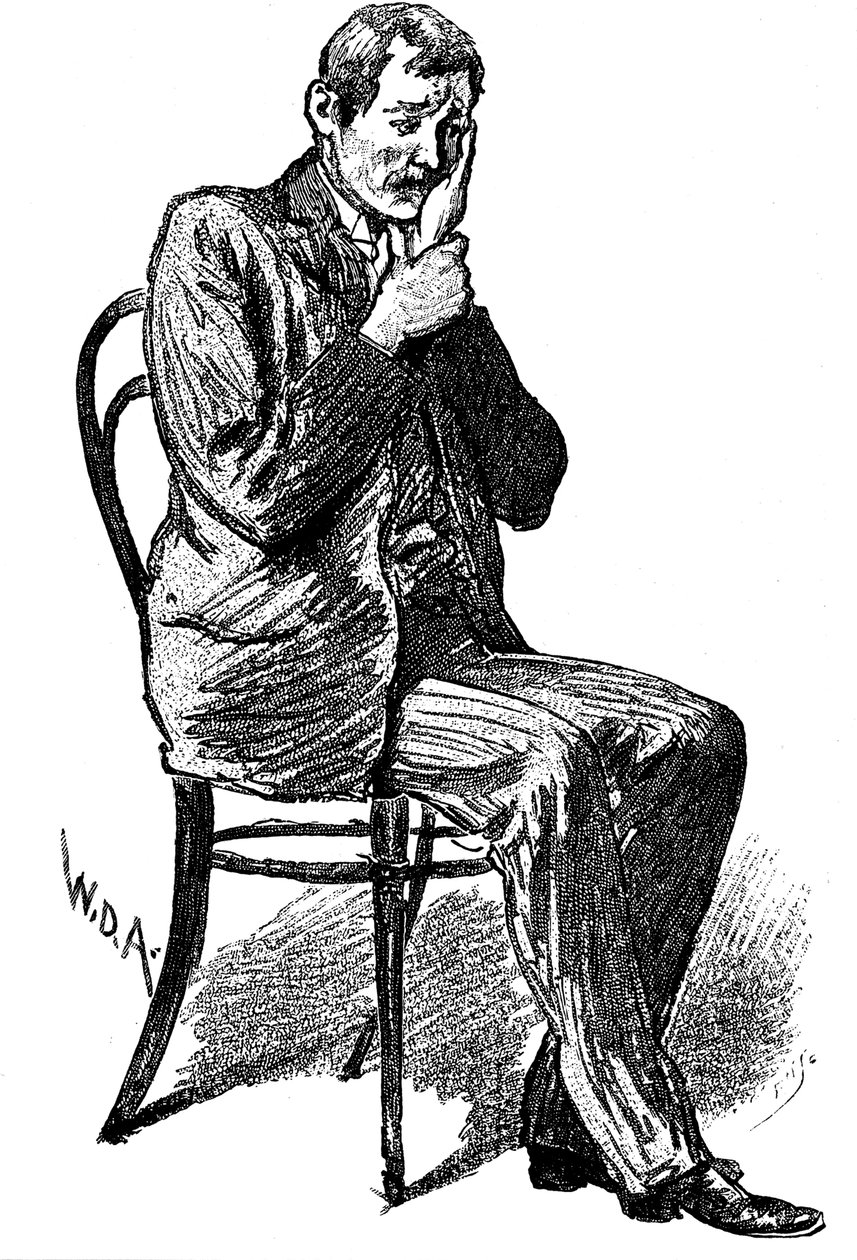 Hypnospatient som lider av imaginär tandvärk, 1891 av Unbekannt