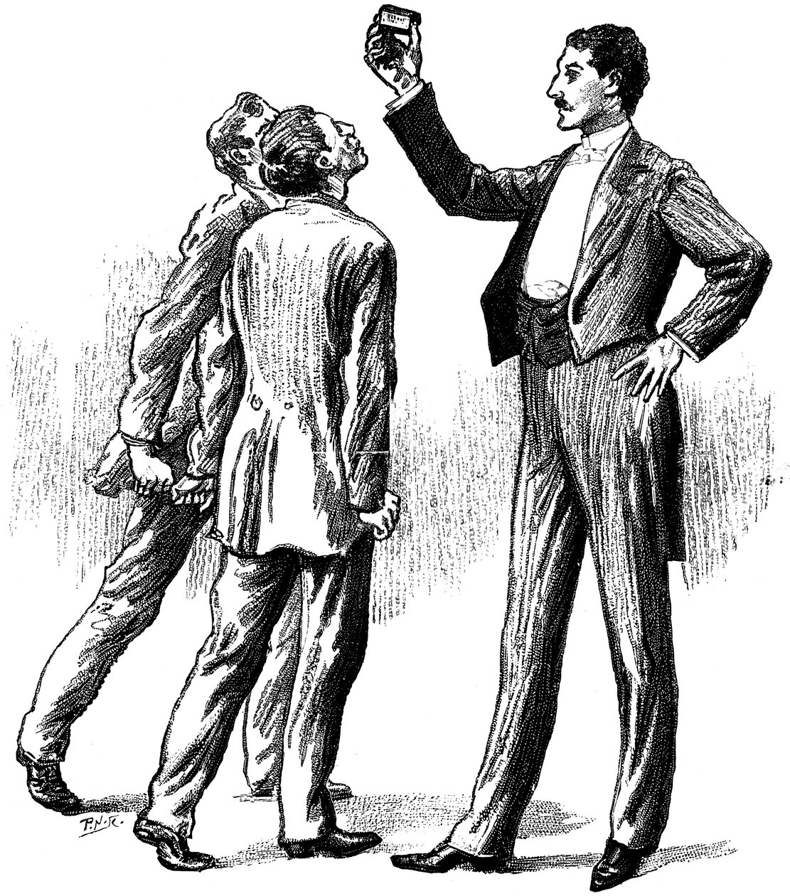 Hypnotiserade motiv lockade av en tändsticksask, 1891 av Unbekannt