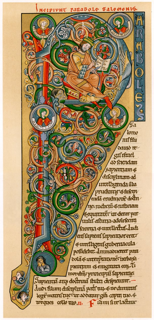 Upplyst initial P, 1172 av Unbekannt