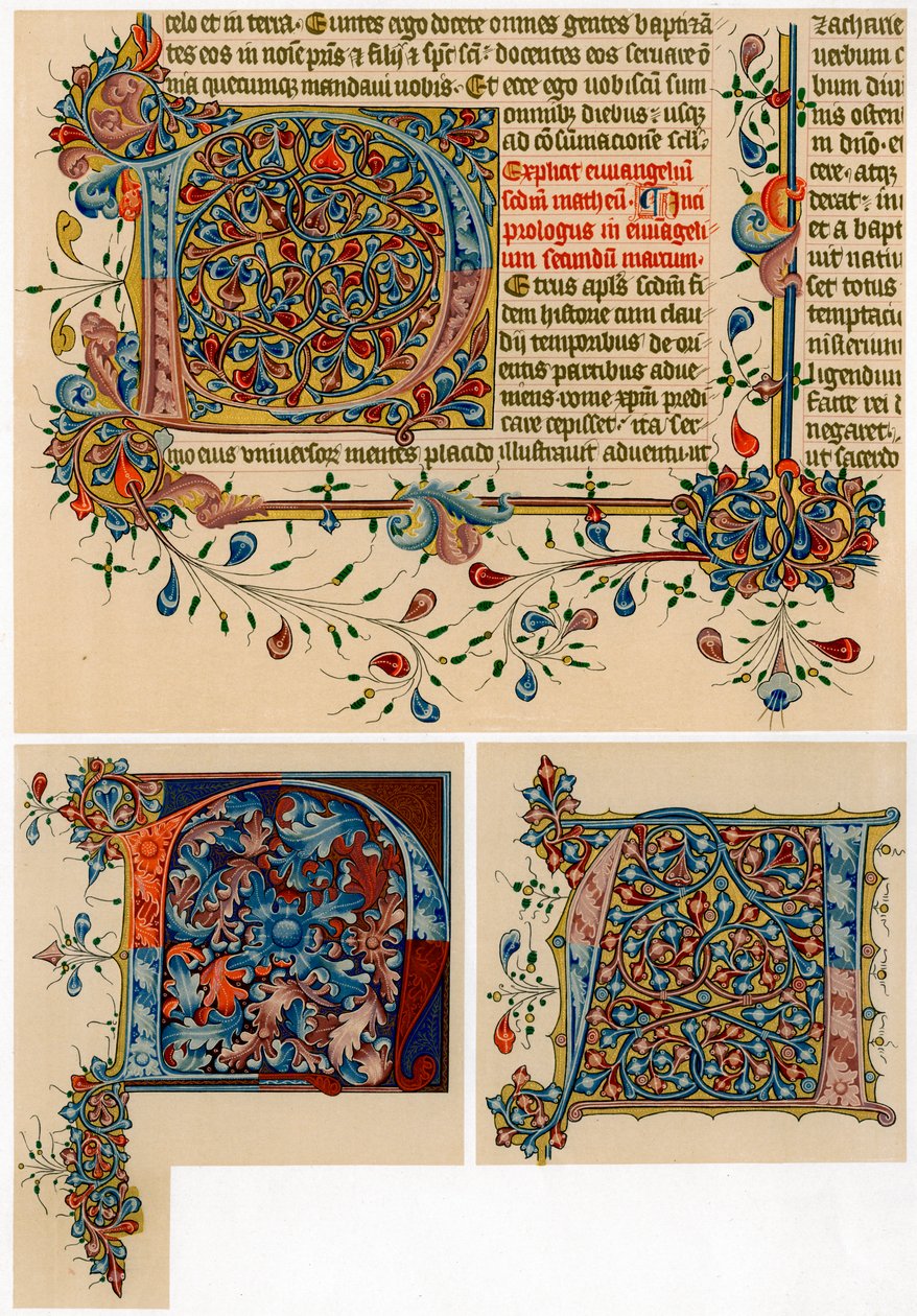 Upplysta initialbokstäver, 1405-1415 av Unbekannt
