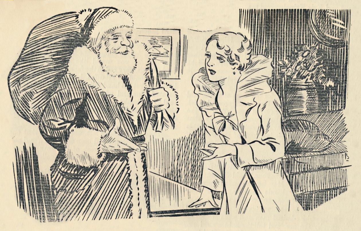Illustration från The Mystification of Santa Claus, 1936. av Unbekannt