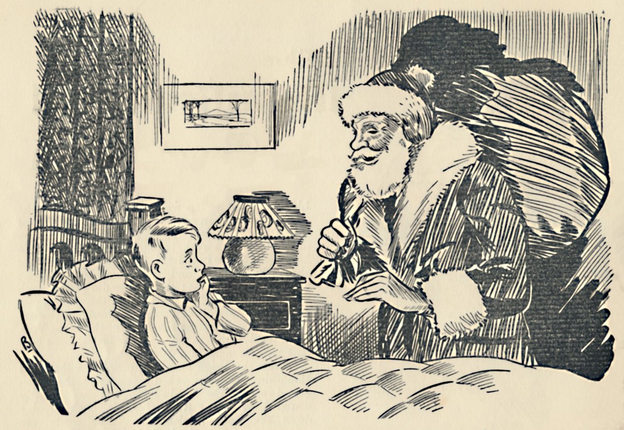 Illustration från The Mystification of Santa Claus, 1936. av Unbekannt