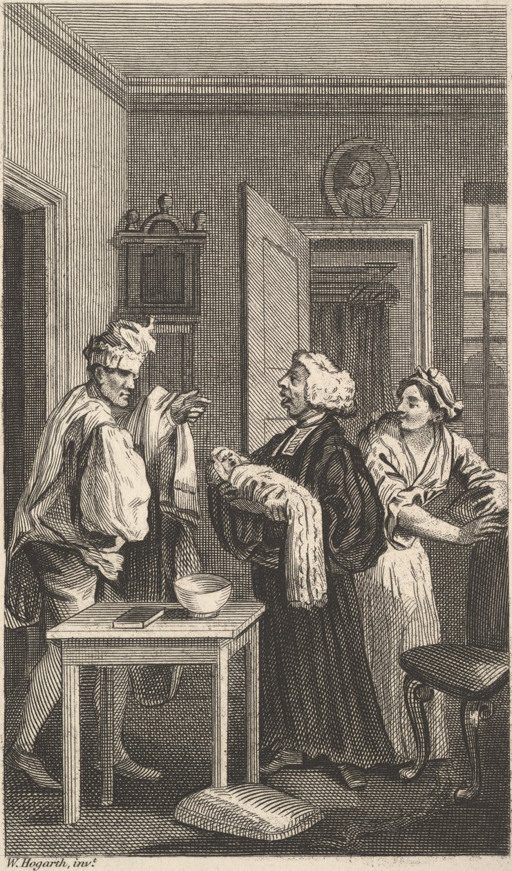 Illustration till Tristram Shandy, volym 4, 1800-talet. av Unbekannt