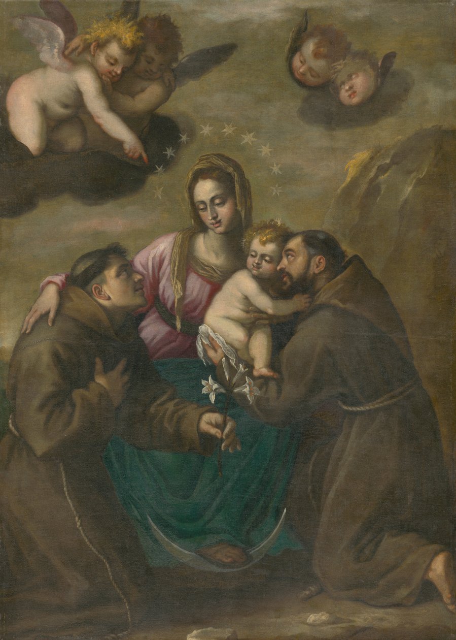 Immaculata with Saints av Unbekannt