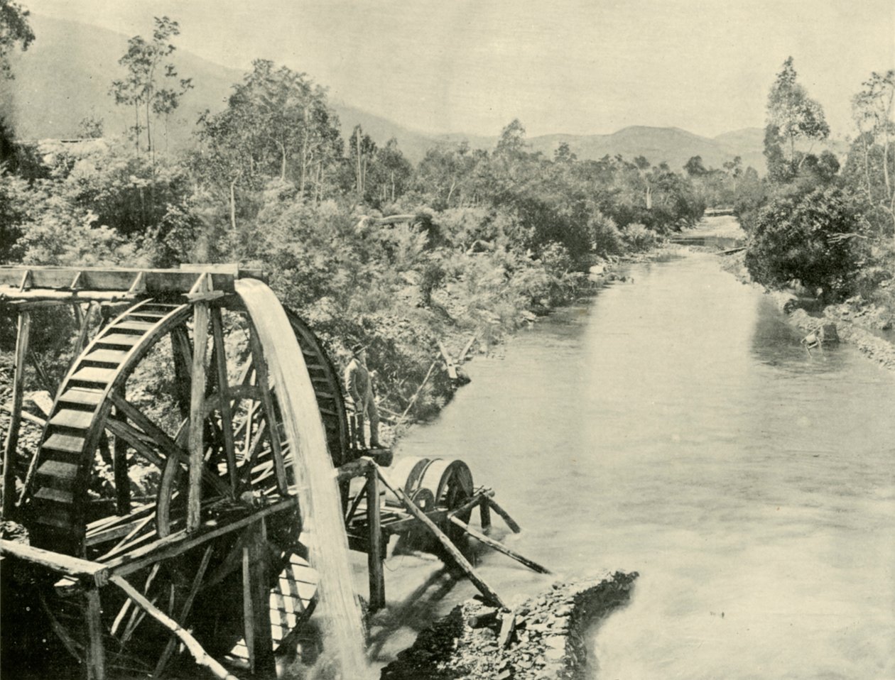 I Ovens River, Germantown, 1901. av Unbekannt