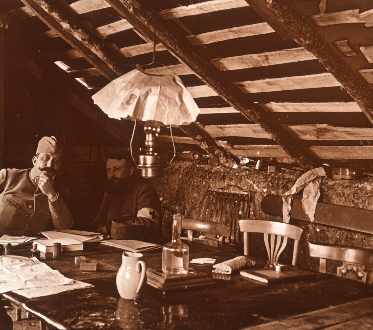I skyttegravarna, c1914-c1918 av Unbekannt