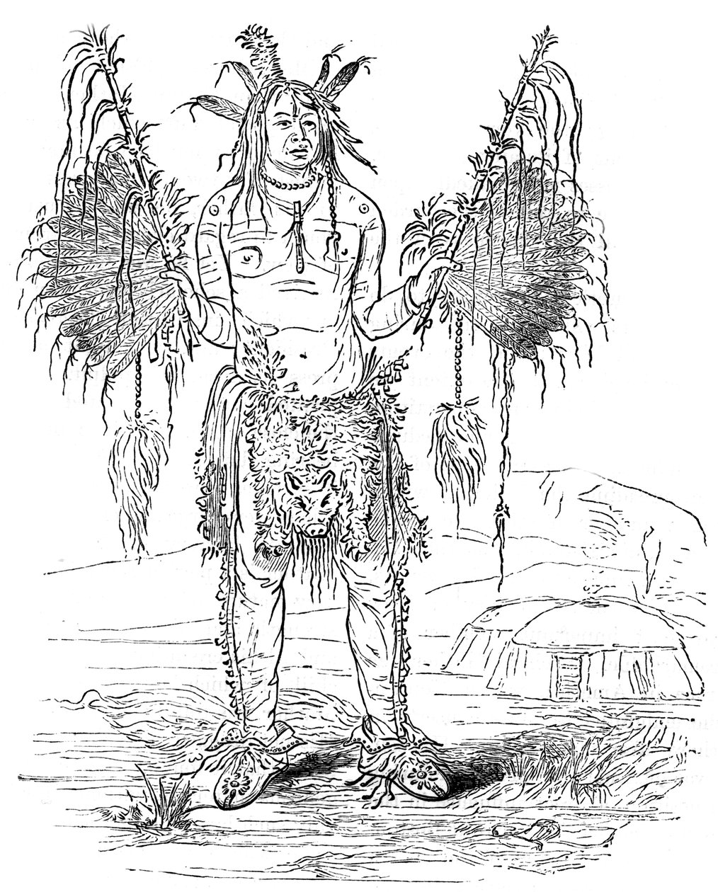 Indisk medicinman, c1700 c1880 av Unbekannt