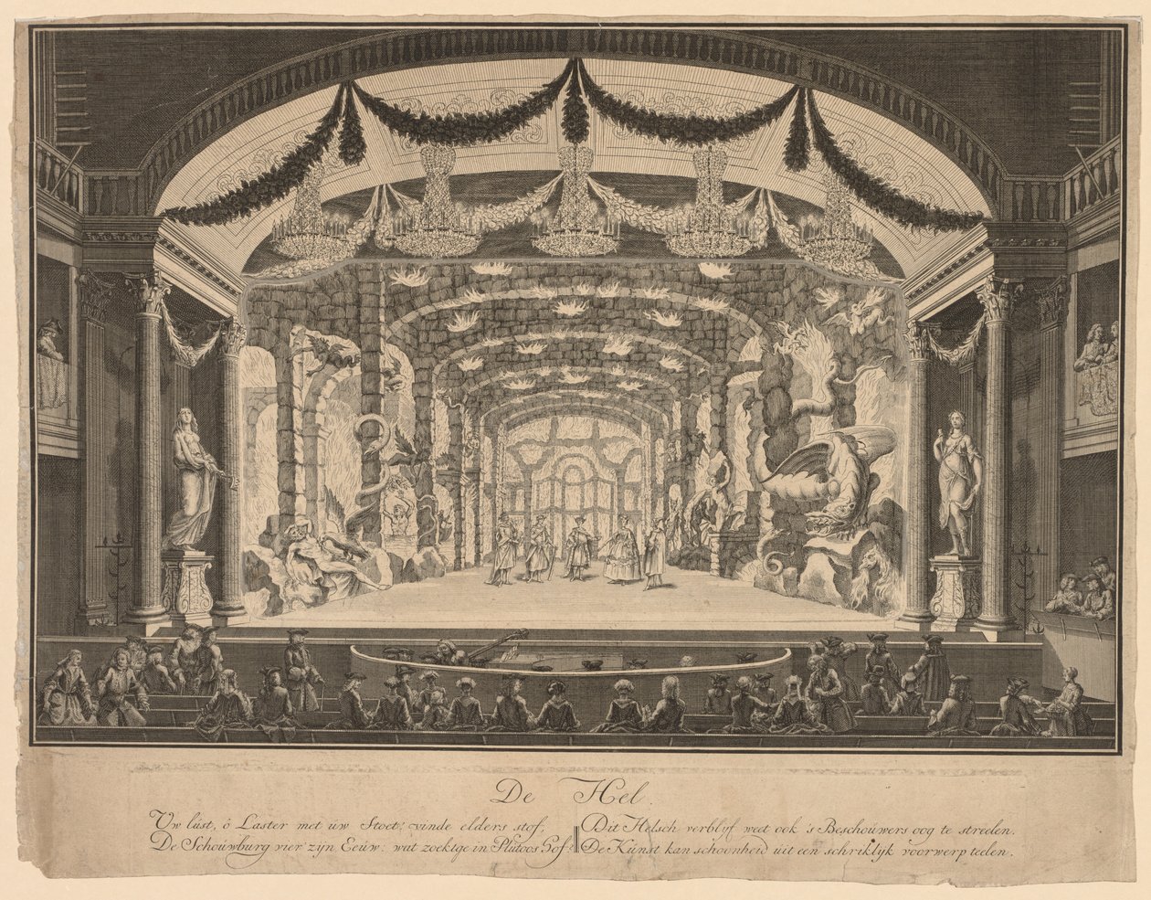 Helvete, 1700-talet. av Unbekannt