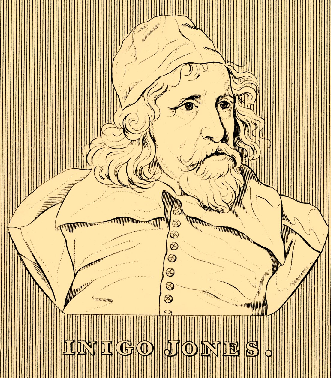 Inigo Jones, 1573-1652, 1830. av Unbekannt