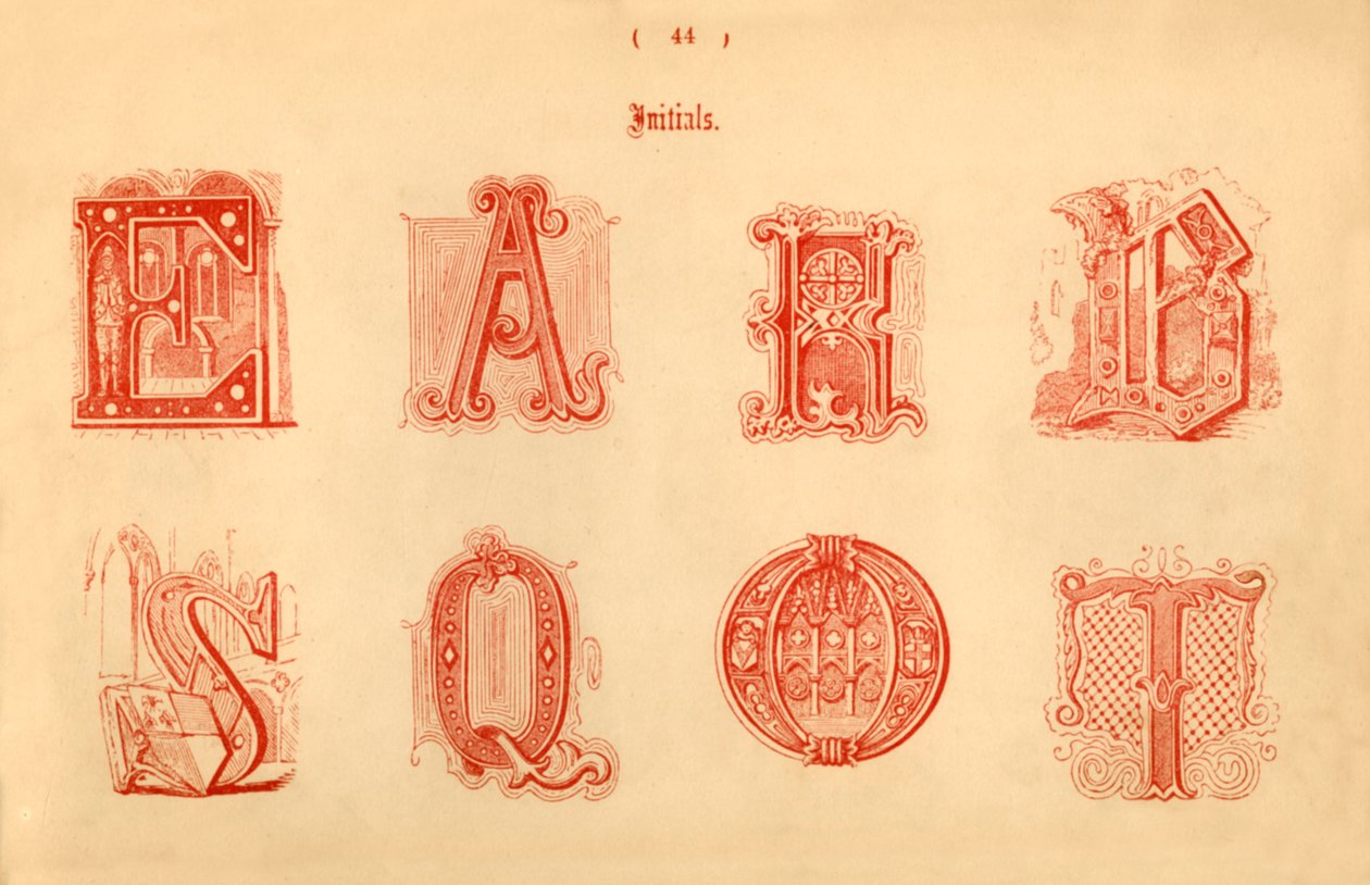 Initialer, 1862 av Unbekannt