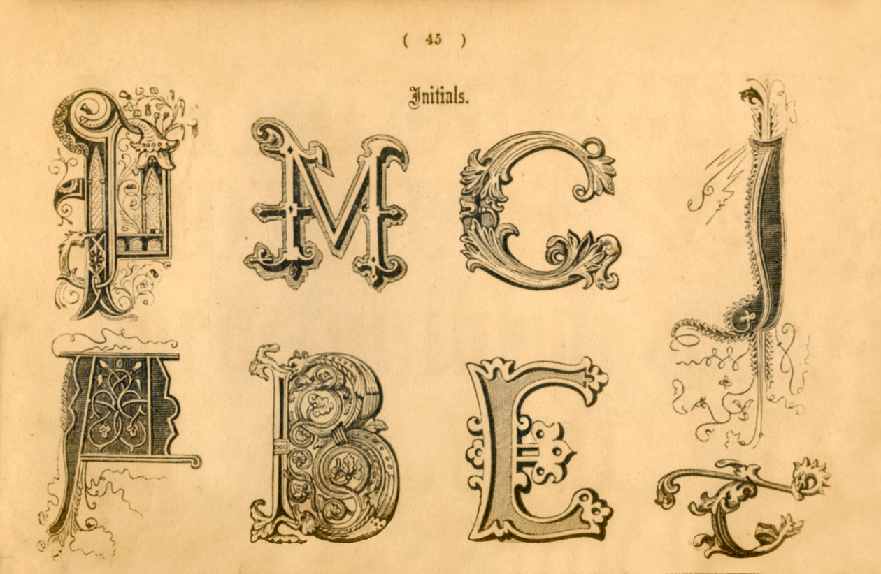 Initialer, 1862 av Unbekannt