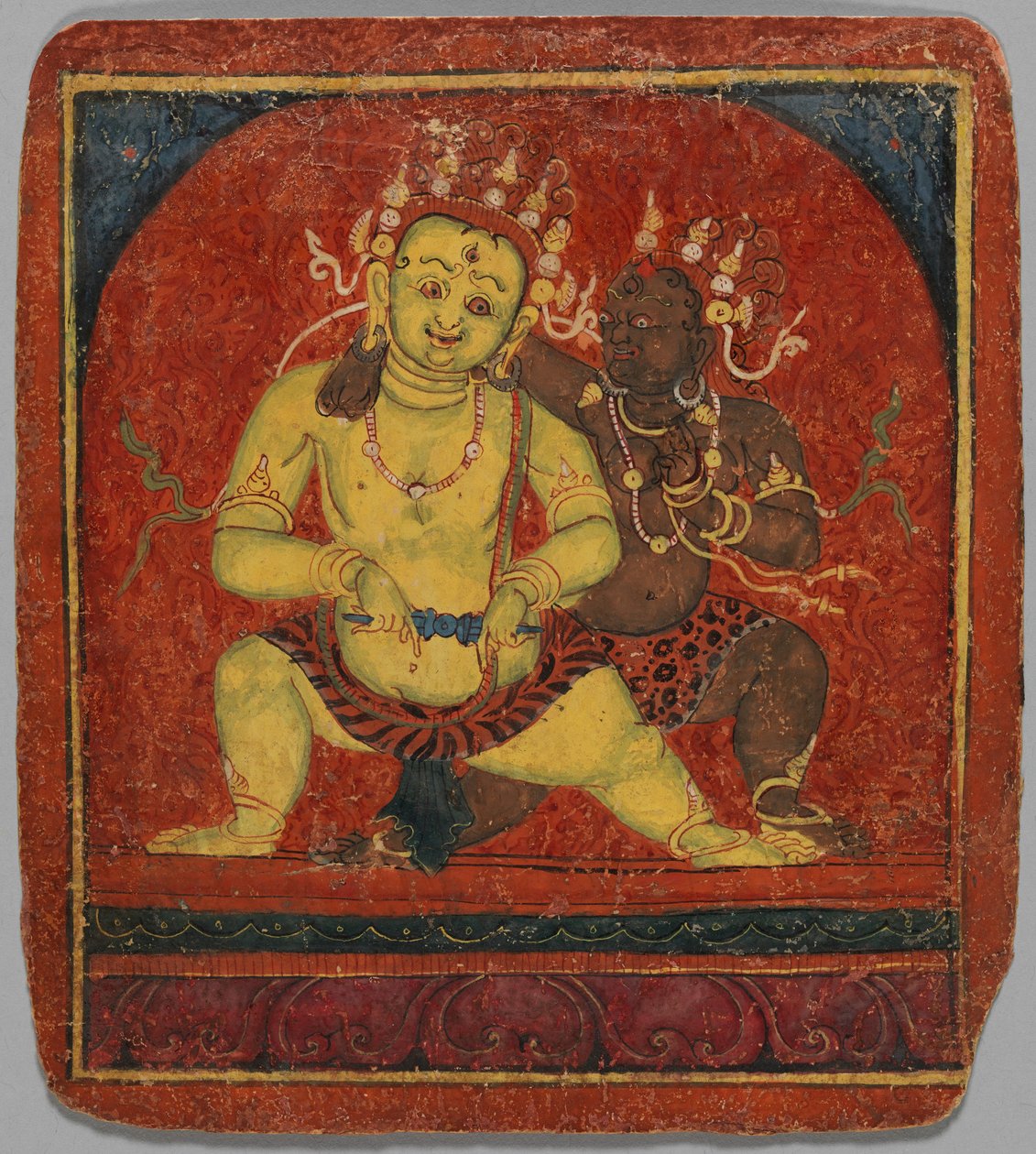 Initieringskort Tsakalis: Mahakala, tidigt 1400-tal. av Unbekannt