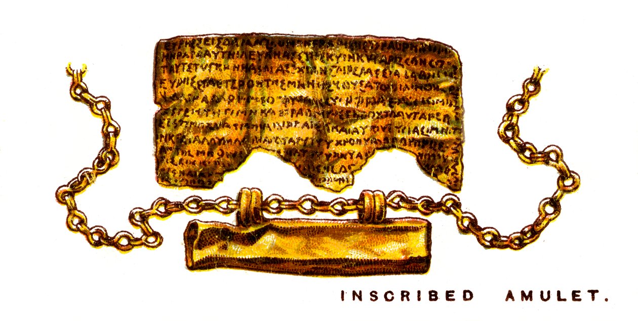 Inskriven amulett, 1923 av Unbekannt