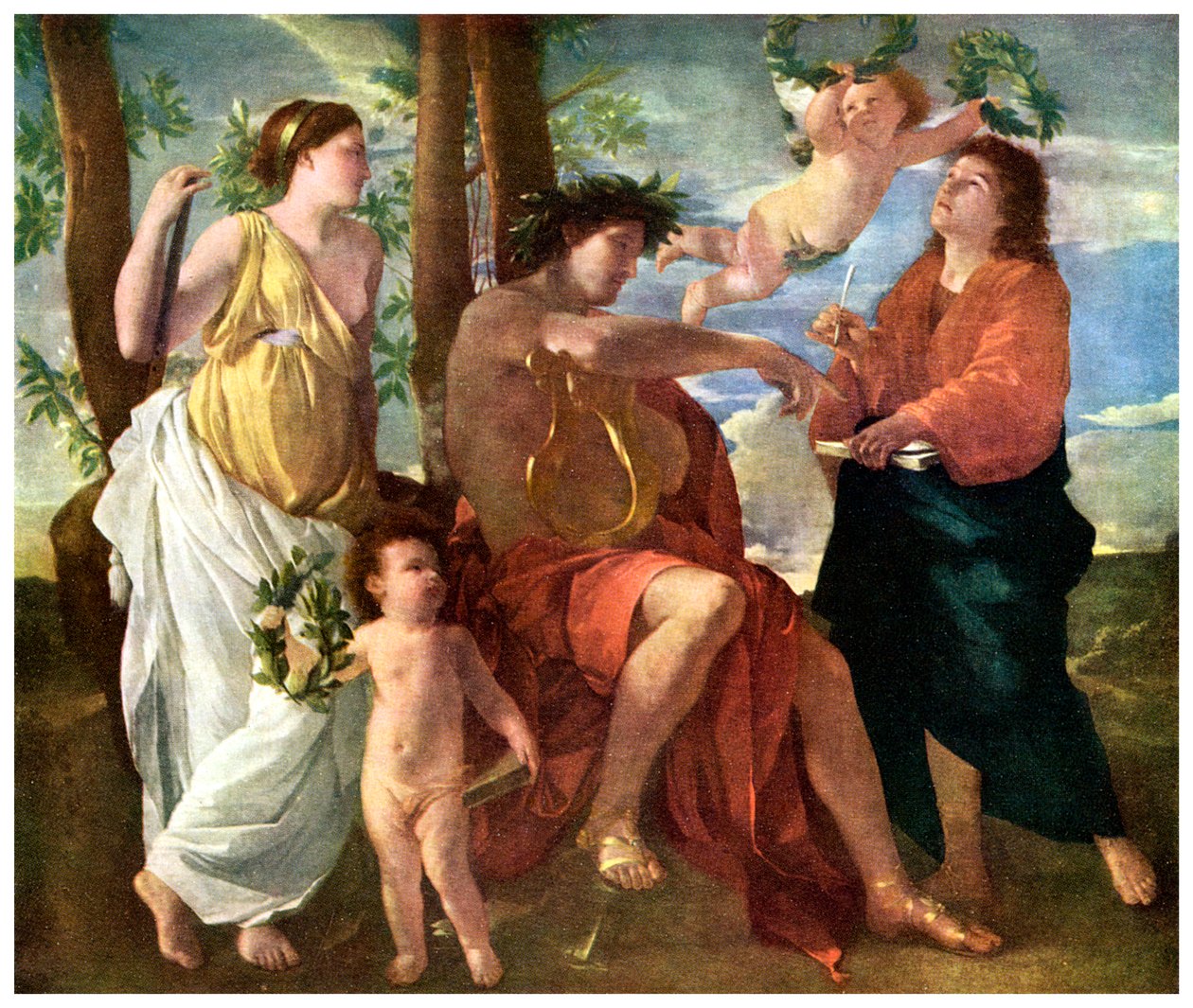 Inspiration: The Inspiration of the Poet, c1630 1956 av Unbekannt